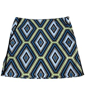 Golftini Geometric Patterned Golf Skirt/Skort- Sz 6